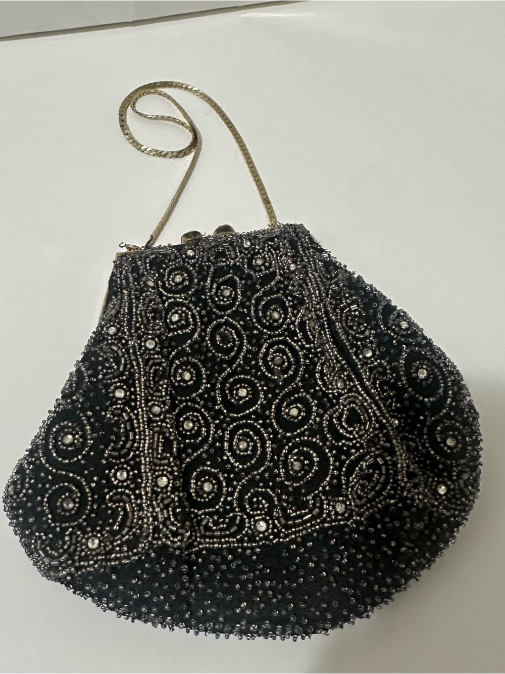 Hand Beaded bag from France